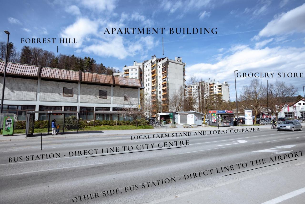 Elegant 1-Bedroom Apartment Near Hill Forest Ljubljana Ngoại thất bức ảnh